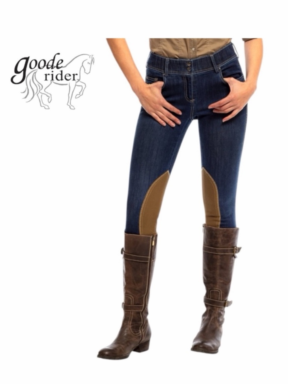 Goode Rider Women’s‎ Equestrian Knee Patch Jeans - Size 38R